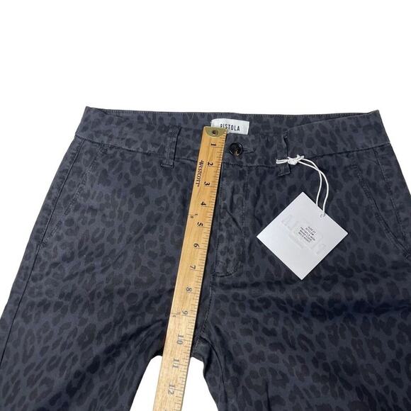 Pistola Wild Night Leopard Print Cropped Jeans Size 27 - Picture 5 of 14